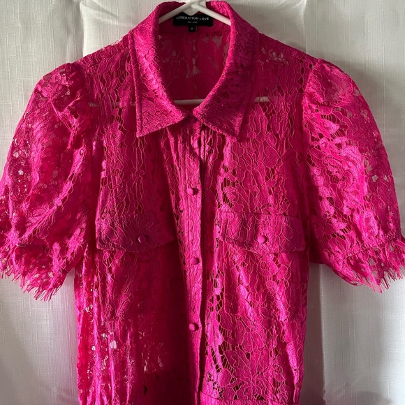 Generation Love Pink Lace Maxi Dress - Picture 3 of 6